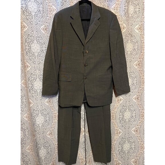 Hugo Boss Mens 2-Piece Suit Size 38R Made In USA - Picture 2 of 16